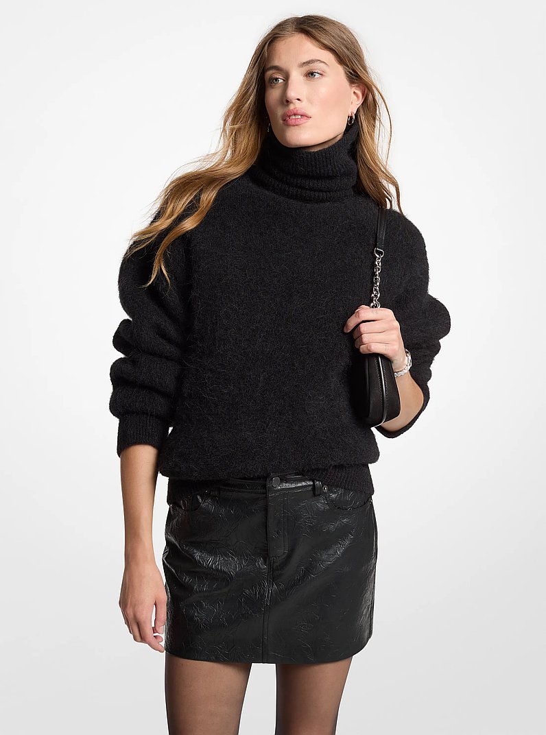 Minifalda texturizada in NEGRO | Michael Kors
