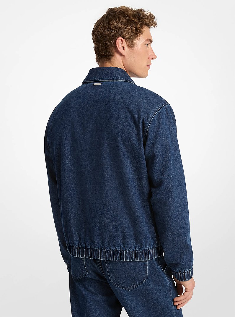 Stretch Denim Shirt Jacket in RINSE | Michael Kors