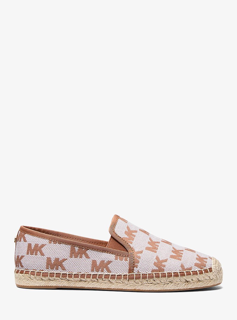 Hastings Logo Jacquard Slip-On Espadrille in LUGGAGE | Michael Kors