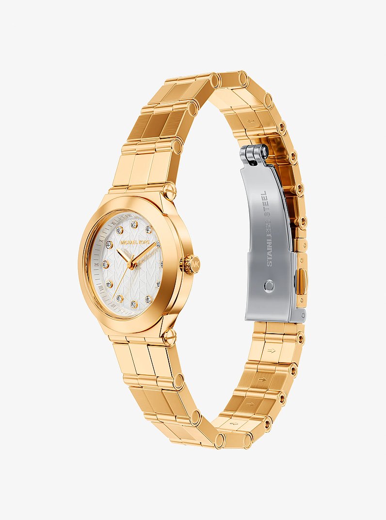 Petite Billie Gold-Tone Watch in GOLD | Michael Kors