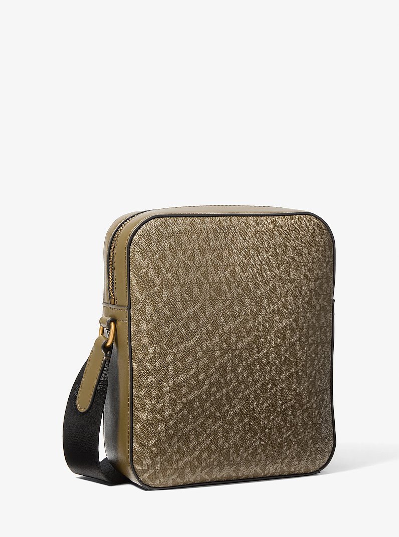Hudson Mini Signature Logo Flight Bag in LODEN | Michael Kors