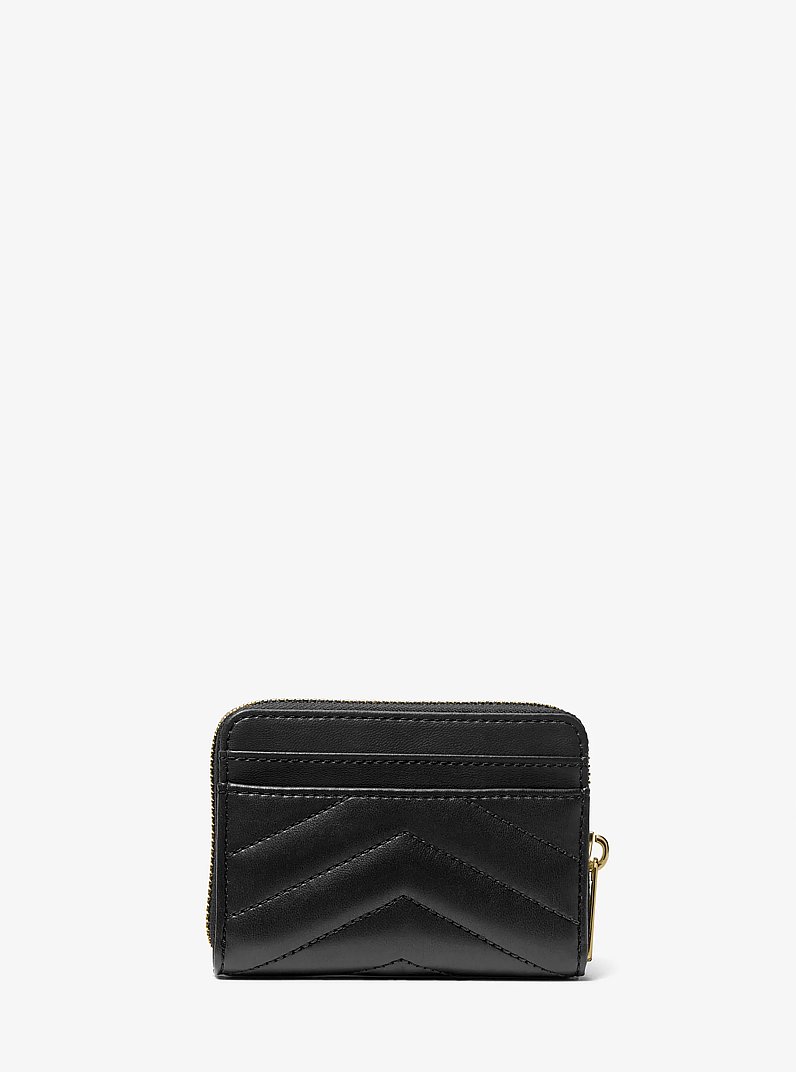 Jet Set Travel Medium Quilted Wallet in BLACK | Michael Kors