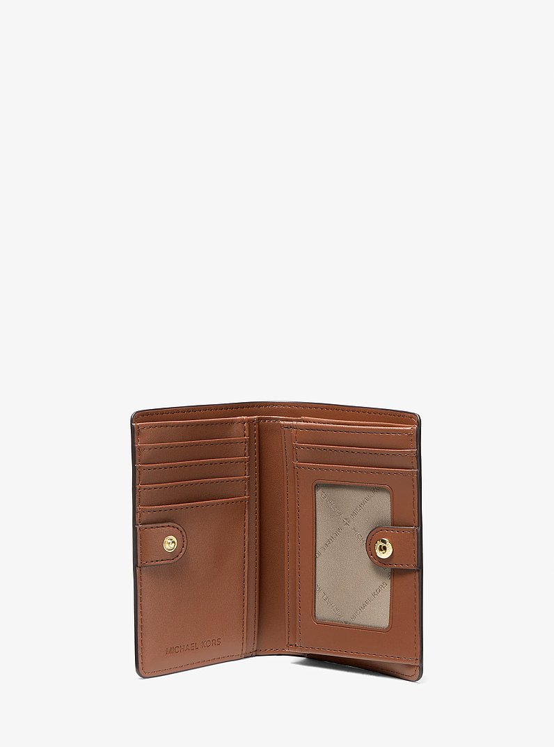 Jet Set Medium Signature Logo Wallet in BROWN/LUGGAGE | Michael Kors