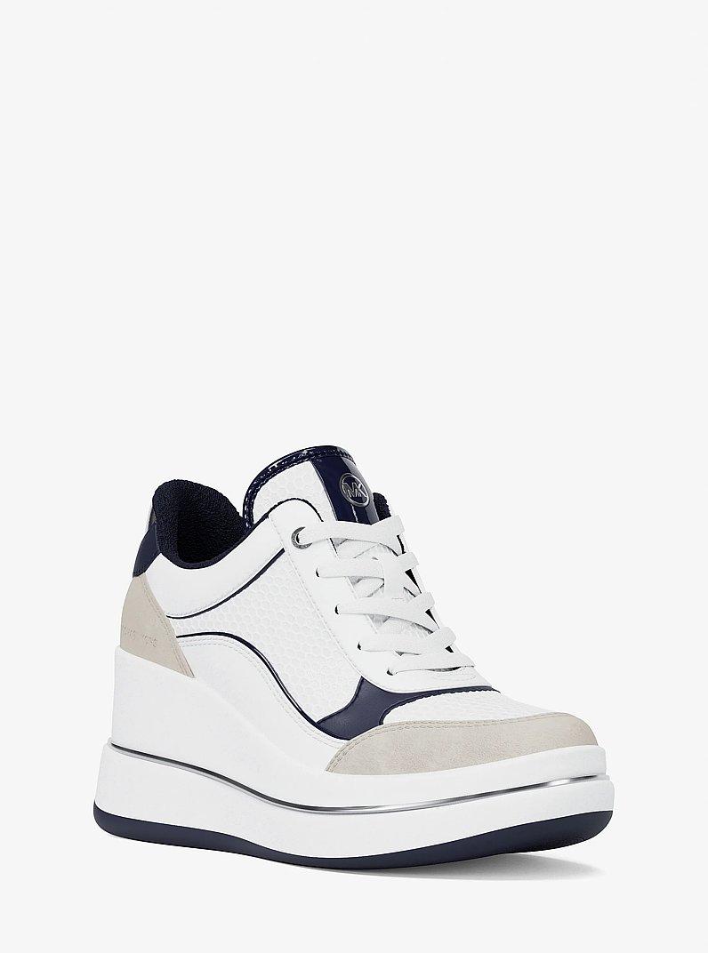 Sneaker Emmy in materiale misto con zeppa in ABITO BLUES | Michael Kors