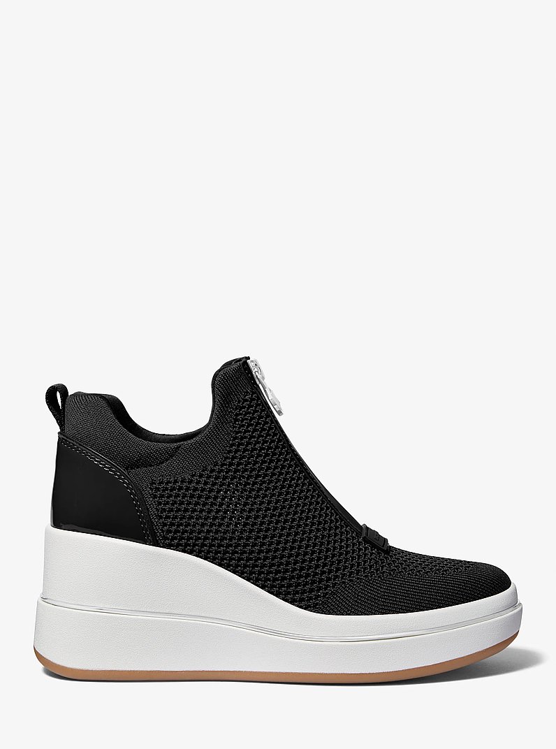 Sneaker Emmy in mesh con zeppa in NERO | Michael Kors