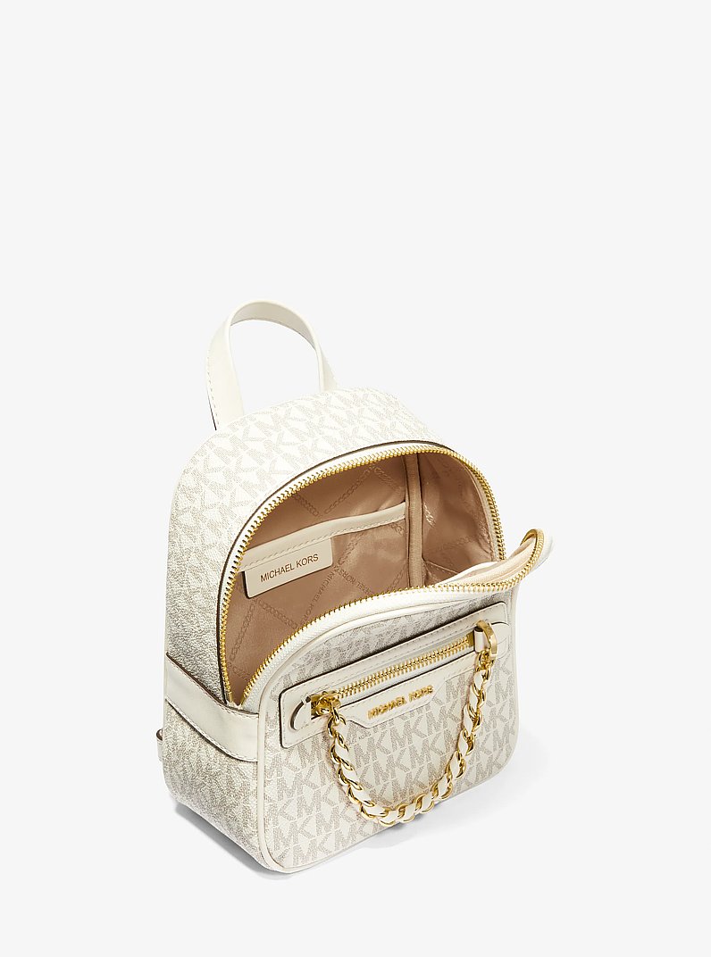 Elliot Extra-Small Logo Backpack in VAN/CREAM | Michael Kors