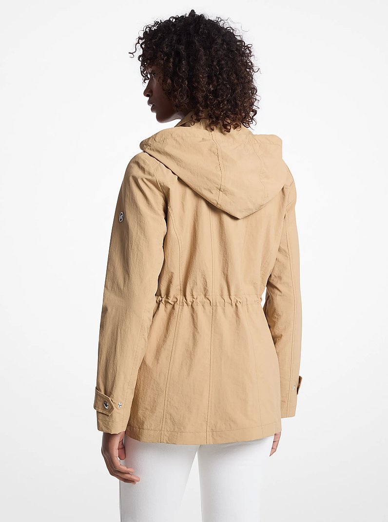 Woven Hooded Anorak in KHAKI | Michael Kors