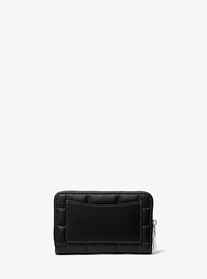 Small Quilted Leather Wallet in BLACK | Michael Kors