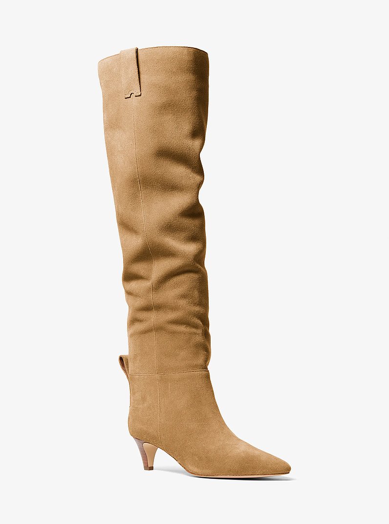 Daniela Suede Boot in BURNT KHAKI | Michael Kors