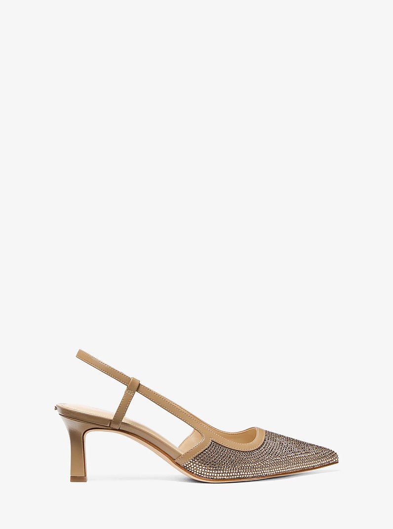 Alora Suede Slingback Pump in HUSK | Michael Kors