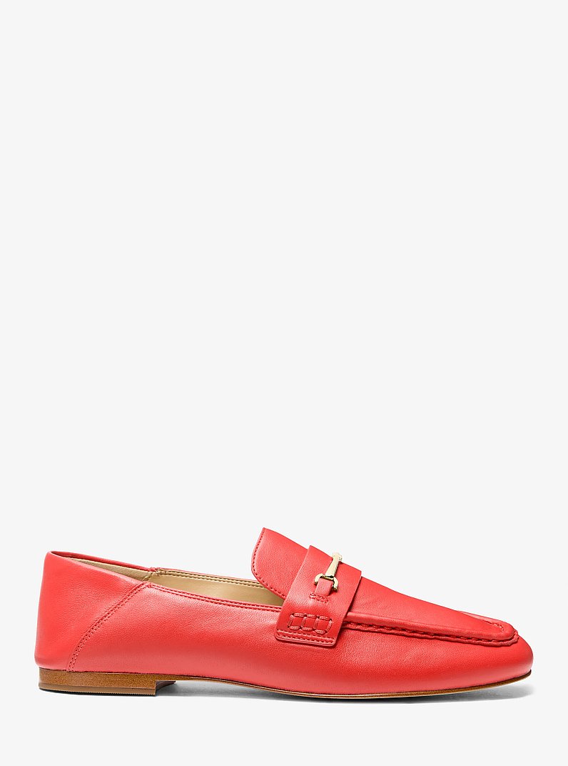 Loafer Lena aus Leder in DUNKLES SIENNA | Michael Kors