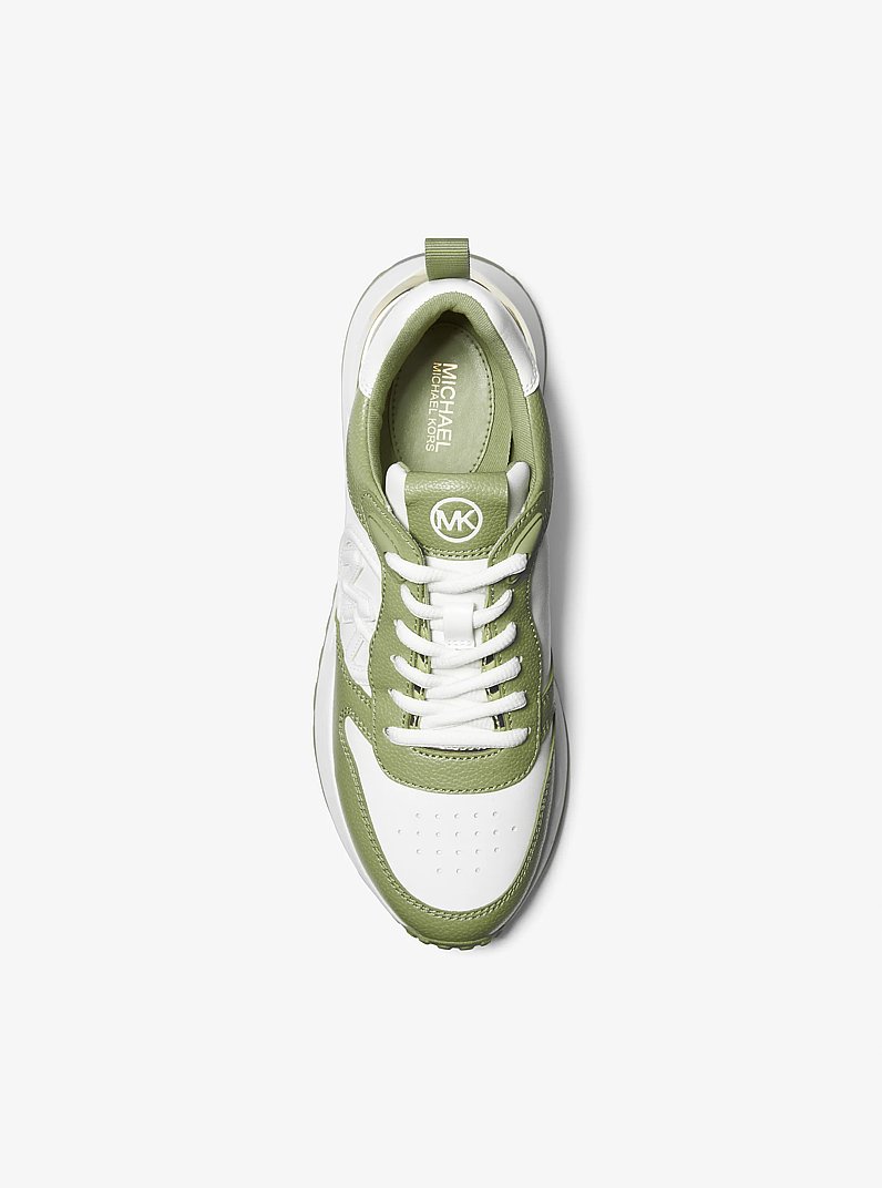 Dev Two-Tone Trainer in LIGHT SAGE | Michael Kors