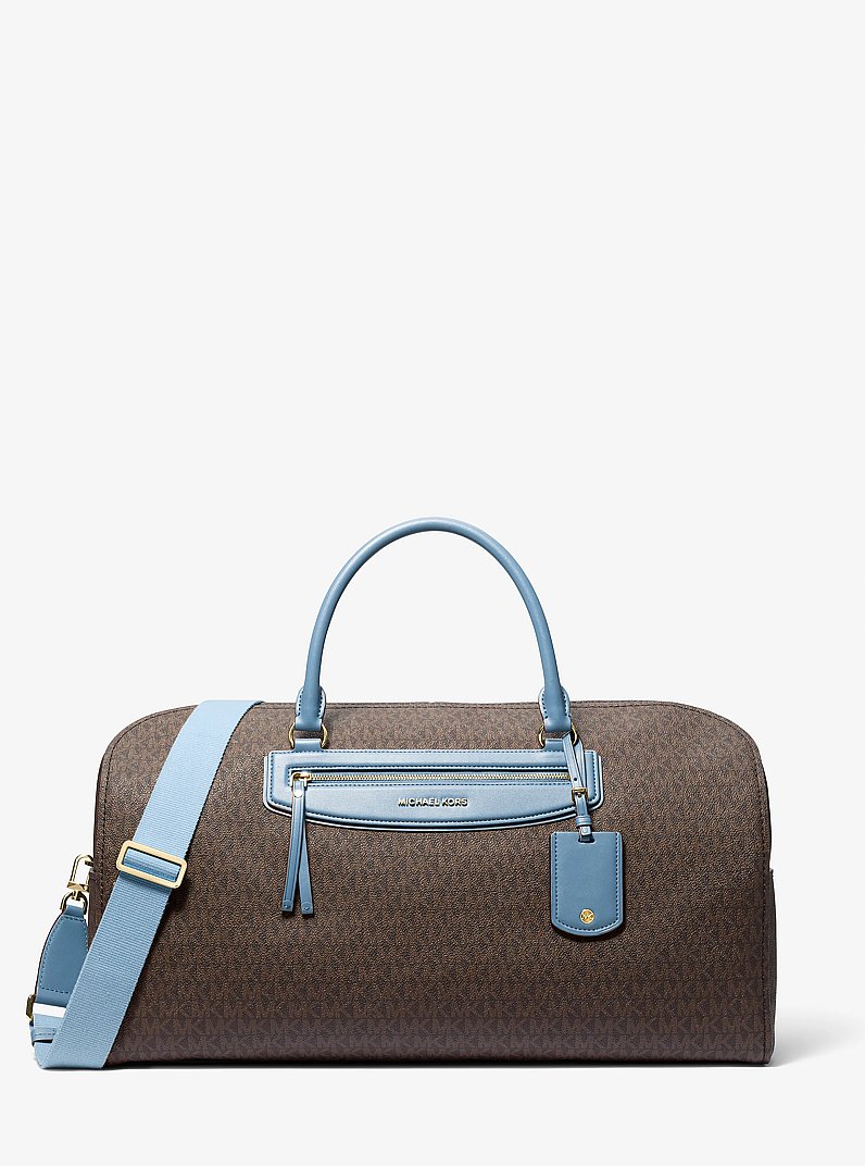 Jet Set Travel Extra-Large Signature Logo Weekender Bag in CHAMBRAY | Michael Kors