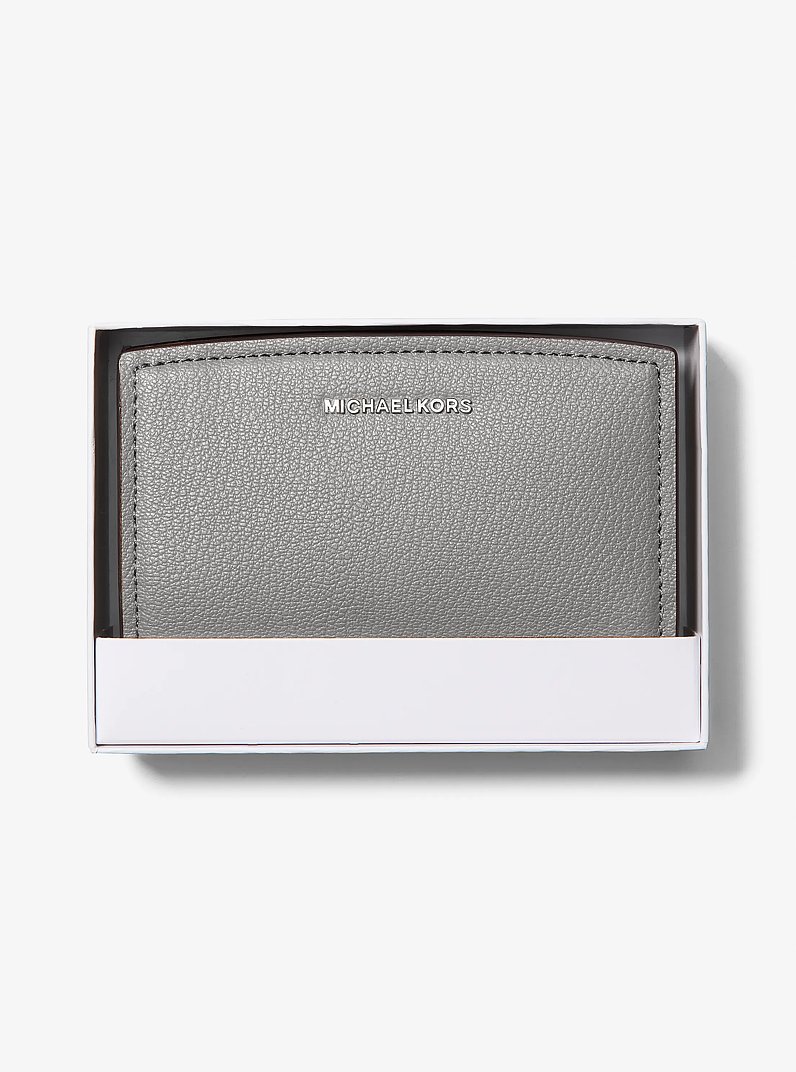 Brieftasche Bryant Medium aus gekrispeltem Leder in STORM | Michael Kors