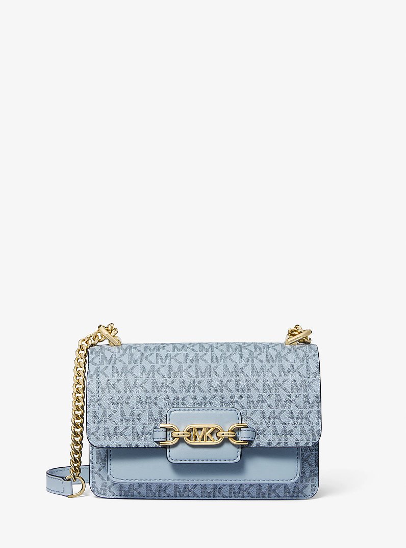 Umh&auml;ngetasche Heather Extra-Small mit Logo in BLASSBLAU | Michael Kors