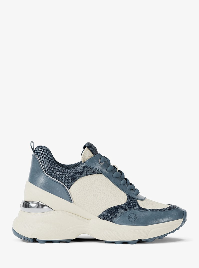 Zapatilla deportiva Katrina con cu&ntilde;a de materiales mixtos in ACIANO | Michael Kors