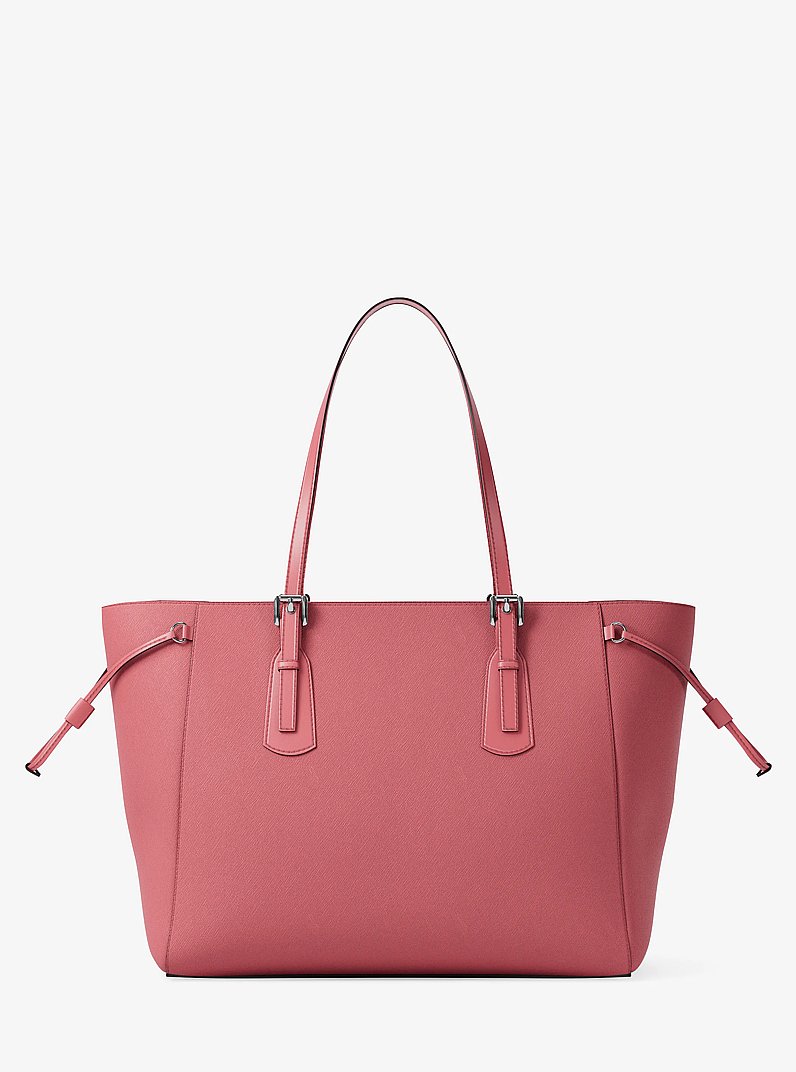 Voyager Large Saffiano Leather Tote Bag in DENIM - Sale | Michael