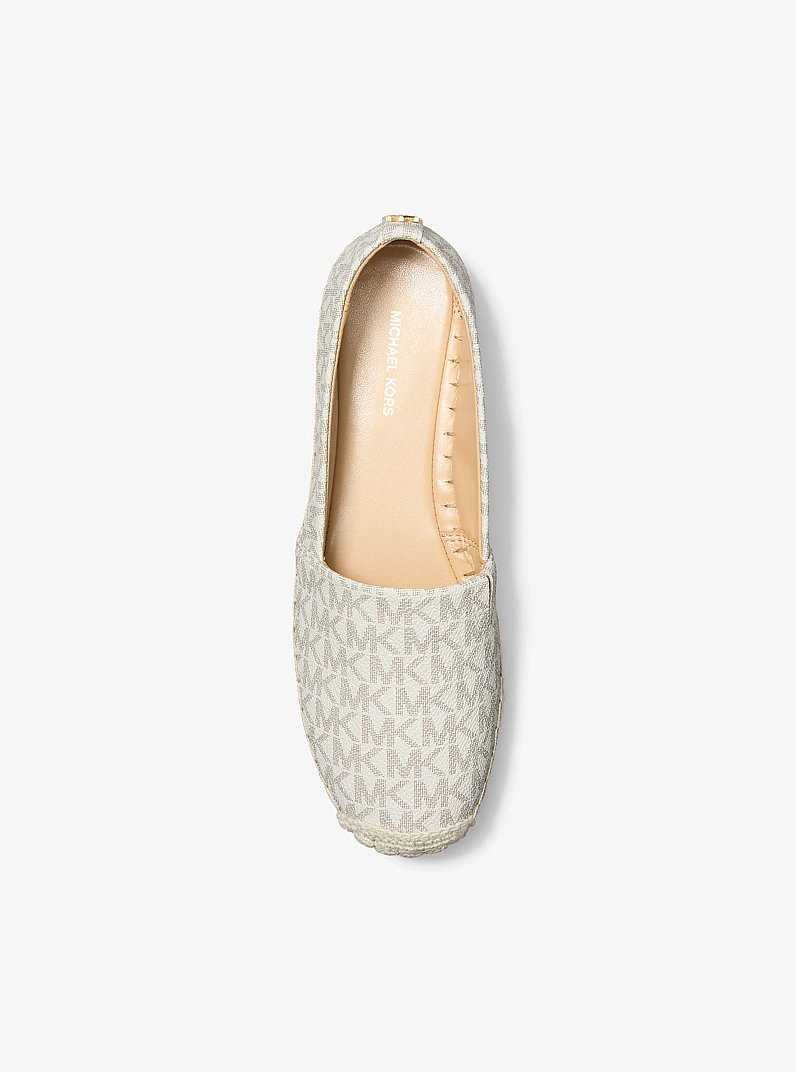 Lynn Signature Logo Platform Espadrille in VANILLA | Michael Kors