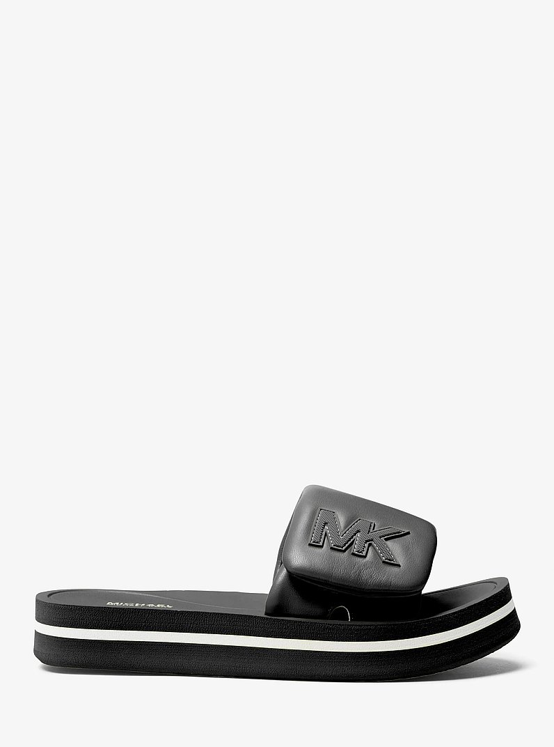 Plateau-Pantolette aus Kunstleder in SCHWARZ | Michael Kors