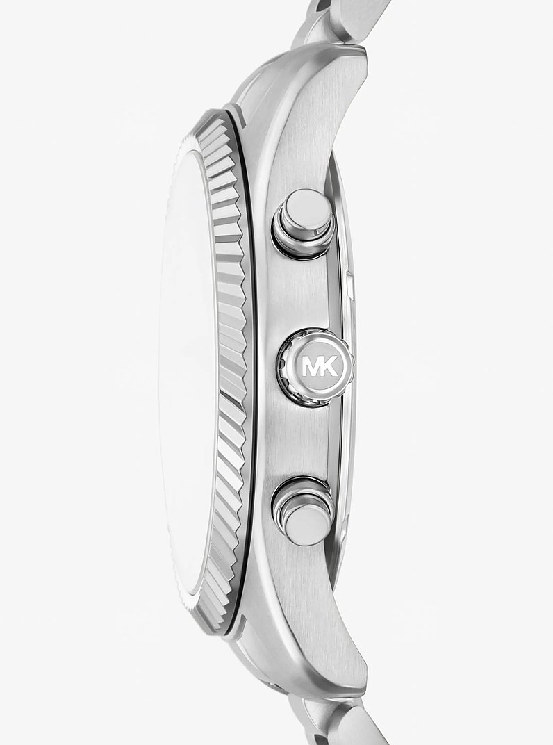 &Uuml;bergro&szlig;e Armbanduhr Lexington im Silberton in SILBERTON | Michael Kors