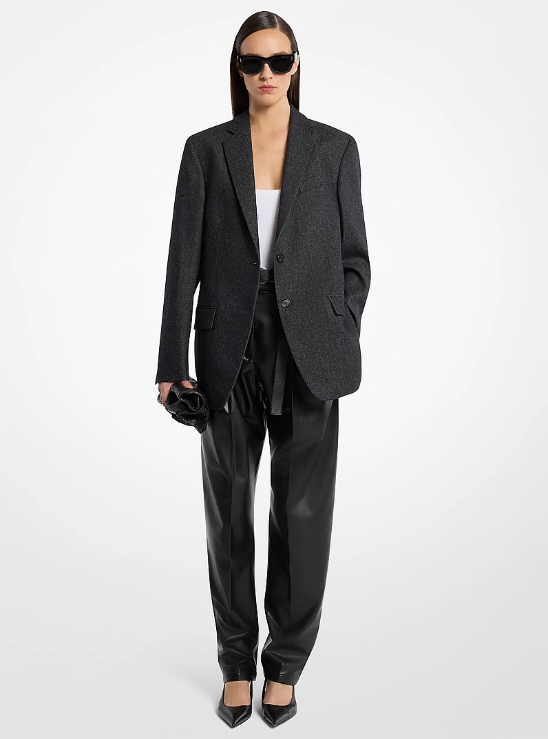 Nico Wool Blazer in BLACK | Michael Kors