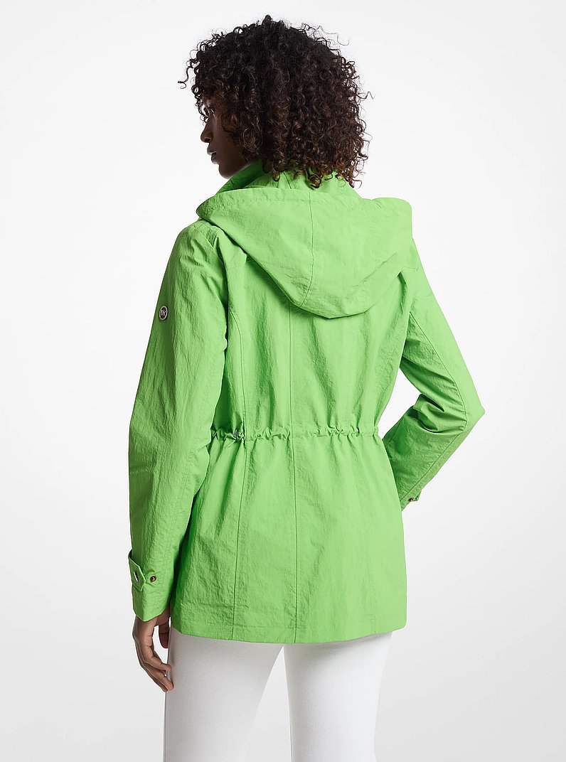 Woven Hooded Anorak in JUNGLE | Michael Kors