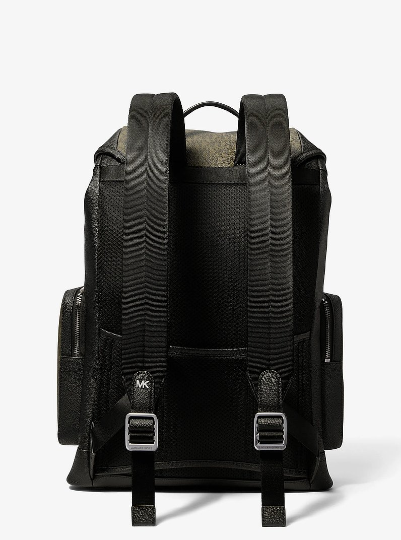 Hudson Signature Logo Backpack in OLIVE | Michael Kors