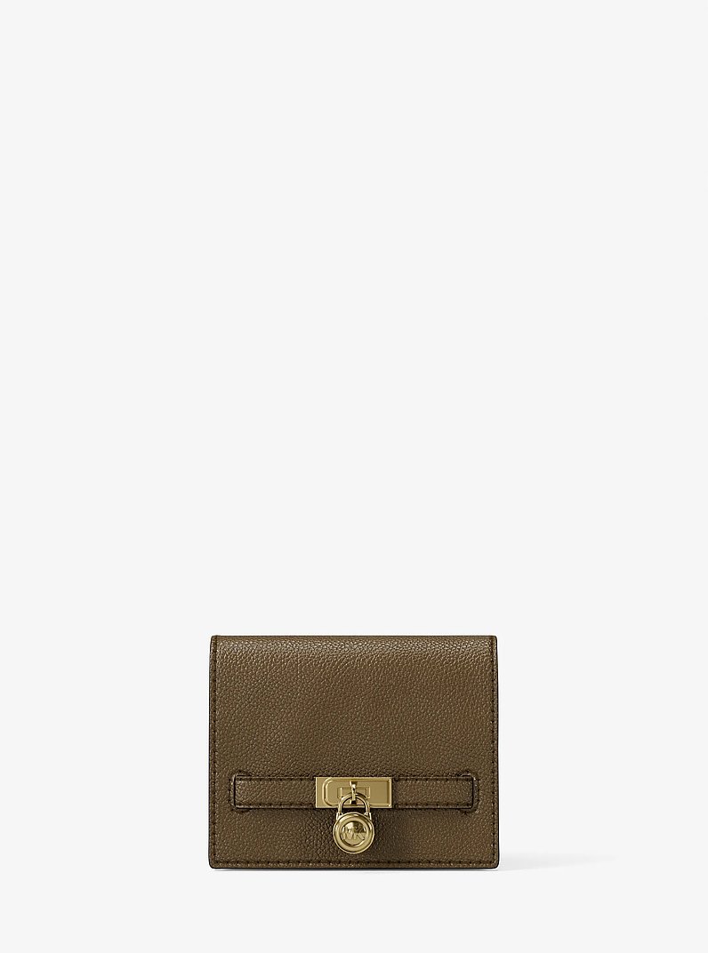 Hamilton Moderne Small Leather Wallet in LODEN | Michael Kors