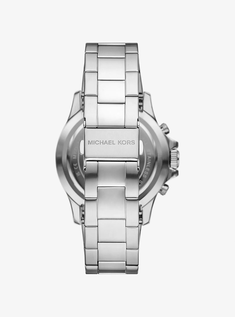Oversized Everest Silver-Tone Watch in SILVER | Michael Kors