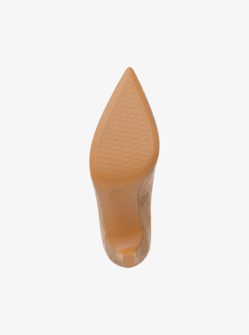 Willa Polyester Microsuede Flex Pump in CAMEL | Michael Kors