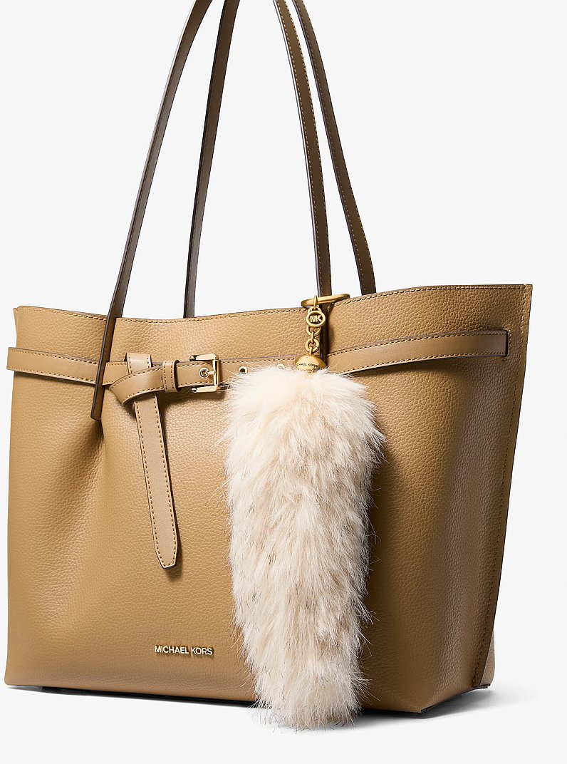 Faux Fur Bag Charm in NATURAL COMBO | Michael Kors