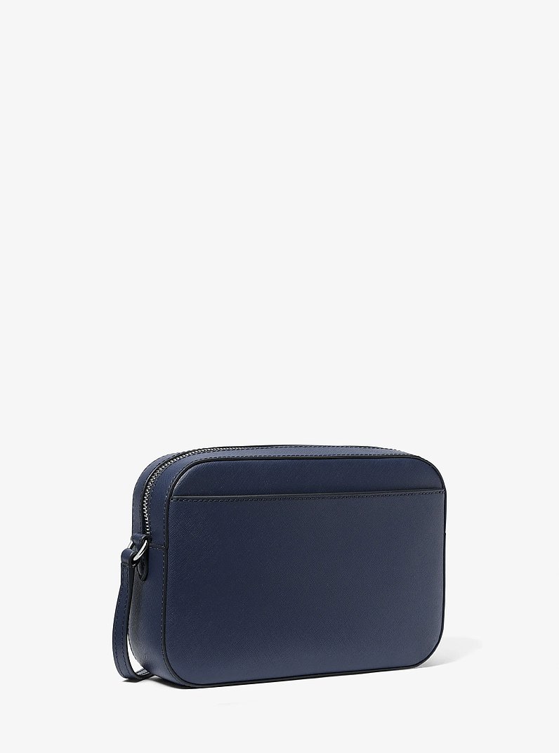 Bolsa cruzada Jet Set grande de piel Saffiano in AZUL MARINO | Michael Kors