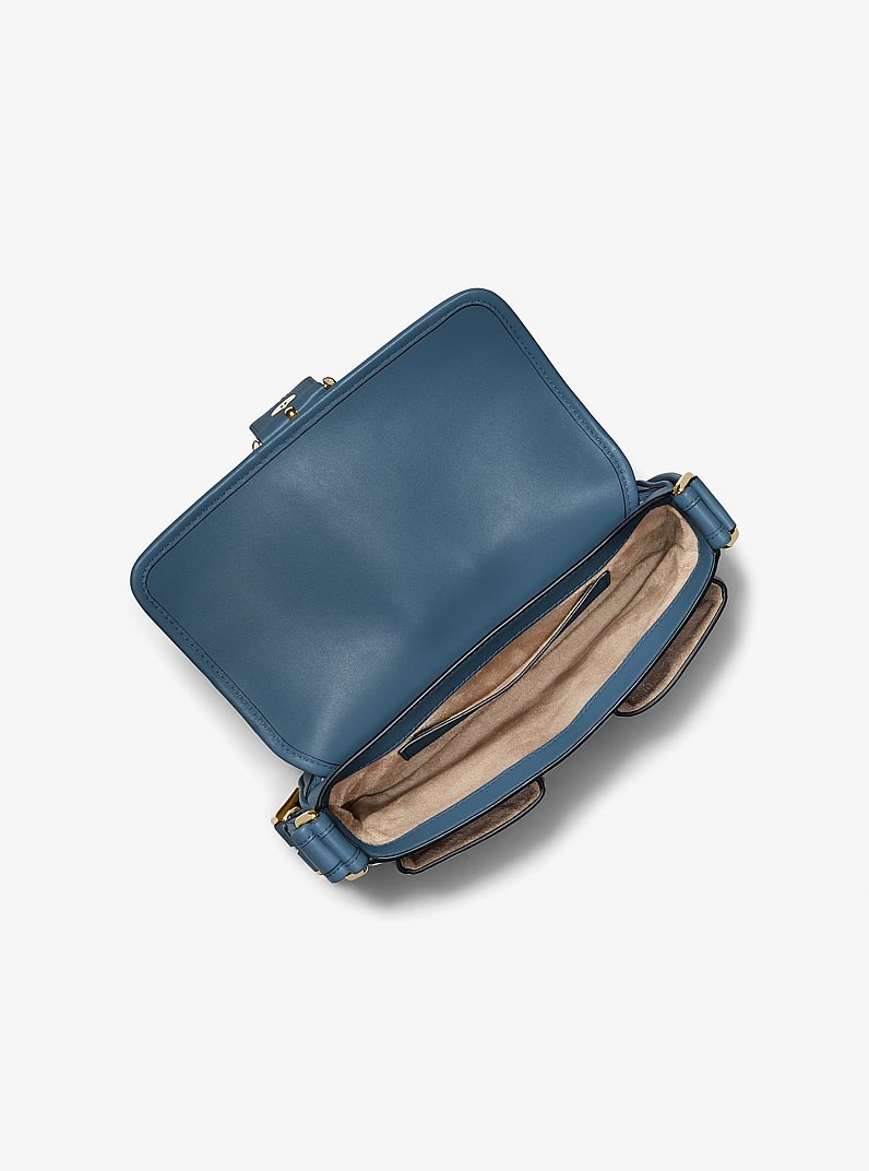 Colby Medium Leather Shoulder Bag in DK CHAMBRAY | Michael Kors