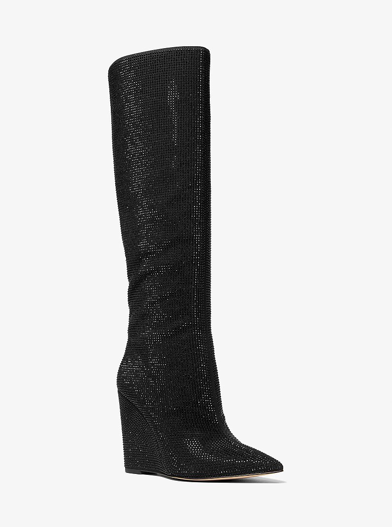 Isra Embellished Wedge Boot