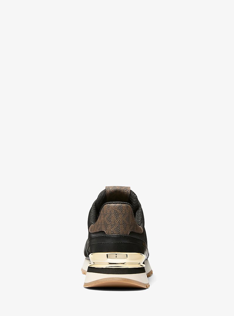 Sneaker Nova in pelle e nylon in MARRONE MULTI | Michael Kors
