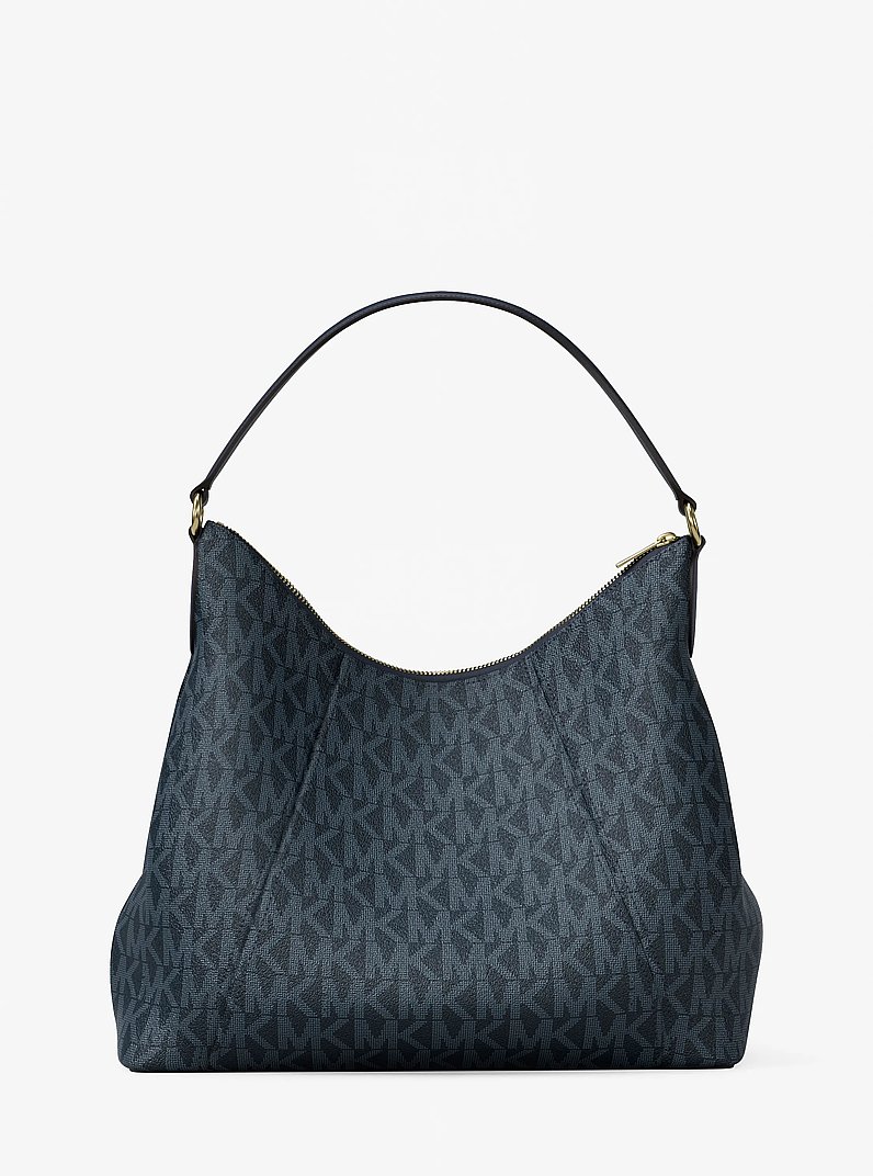 Sienna Large Signature Logo Convertible Shoulder Bag in ADMIRAL | Michael Kors