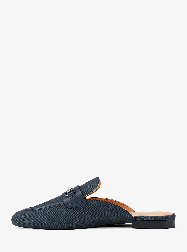 Sandalia con tal&oacute;n descubierto Carson de denim in AZUL VINTAGE OSCURO LAVADO | Michael Kors