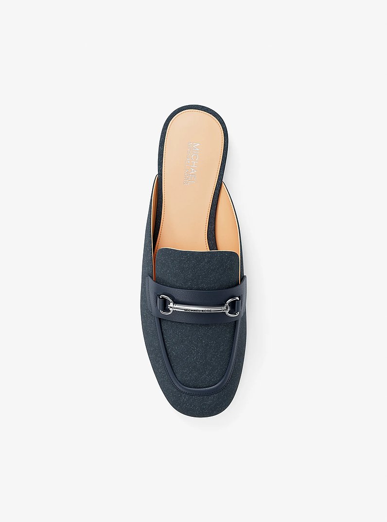 Sandalia con tal&oacute;n descubierto Carson de denim in AZUL VINTAGE OSCURO LAVADO | Michael Kors