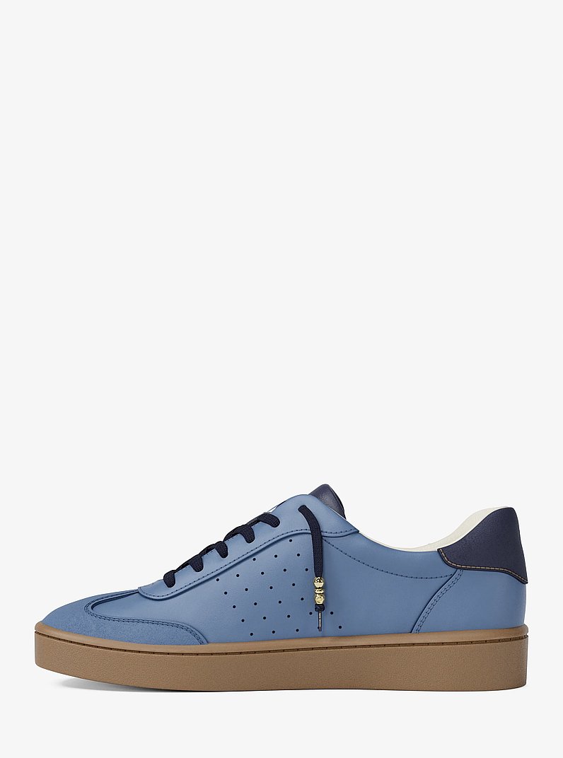 Espadrille Scotty en cuir in BLEU DE FRANCE | Michael Kors