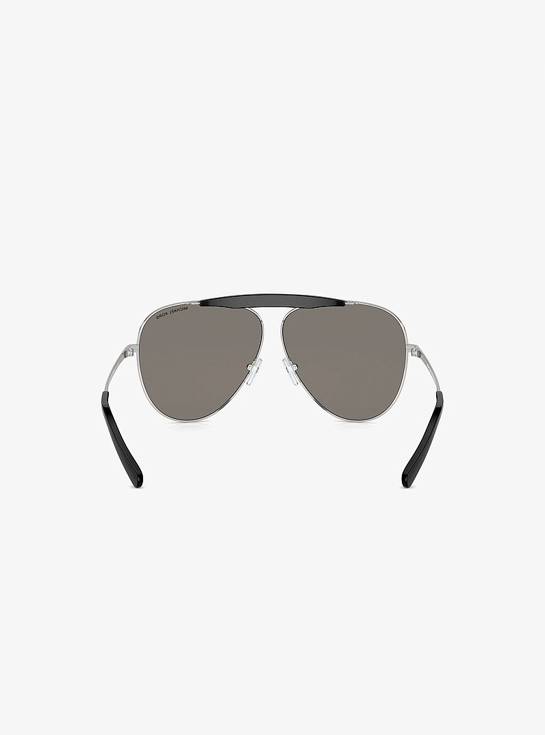 Bleecker Sunglasses in BLACK/SILVER | Michael Kors