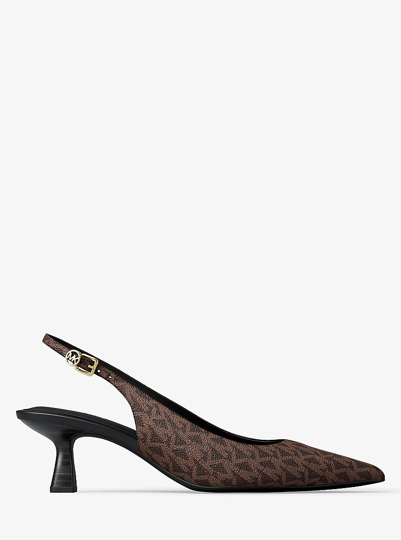 Amali Signature Logo Pump in MARR&Oacute;N | Michael Kors