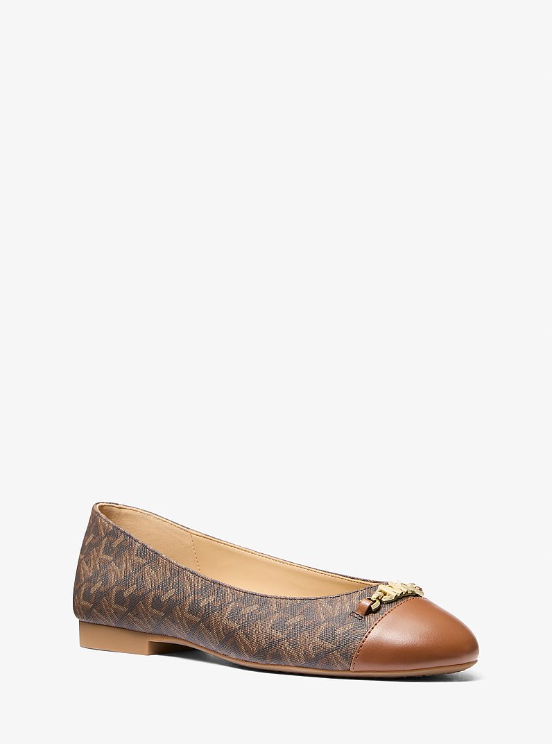 Ballerine Rebecca Flex &agrave; monogramme Empire in MARRON/LUGGAGE | Michael Kors