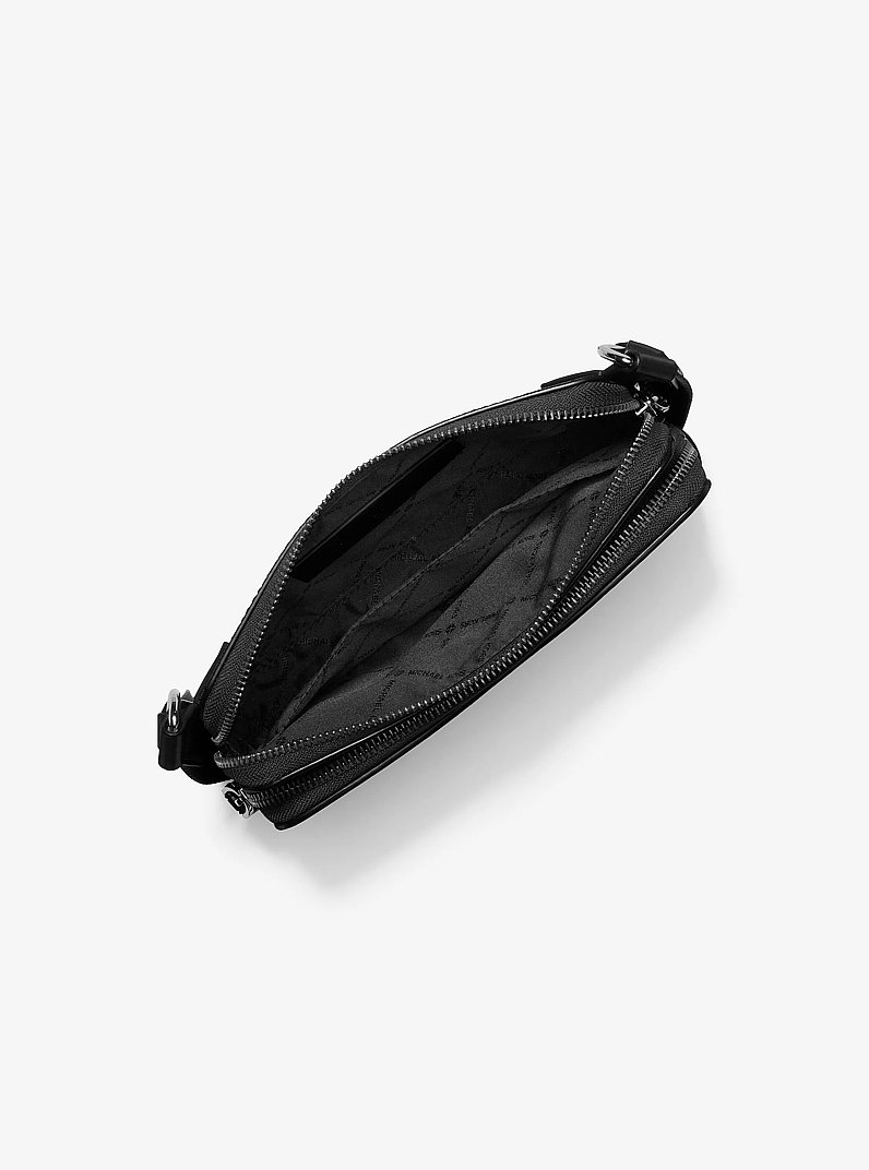 Sac &agrave; bandouli&egrave;re Hudson &agrave; logo Signature in NOIR | Michael Kors