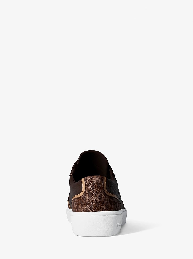 Starr Mixed-Media Sneaker in CHOCOLATE | Michael Kors