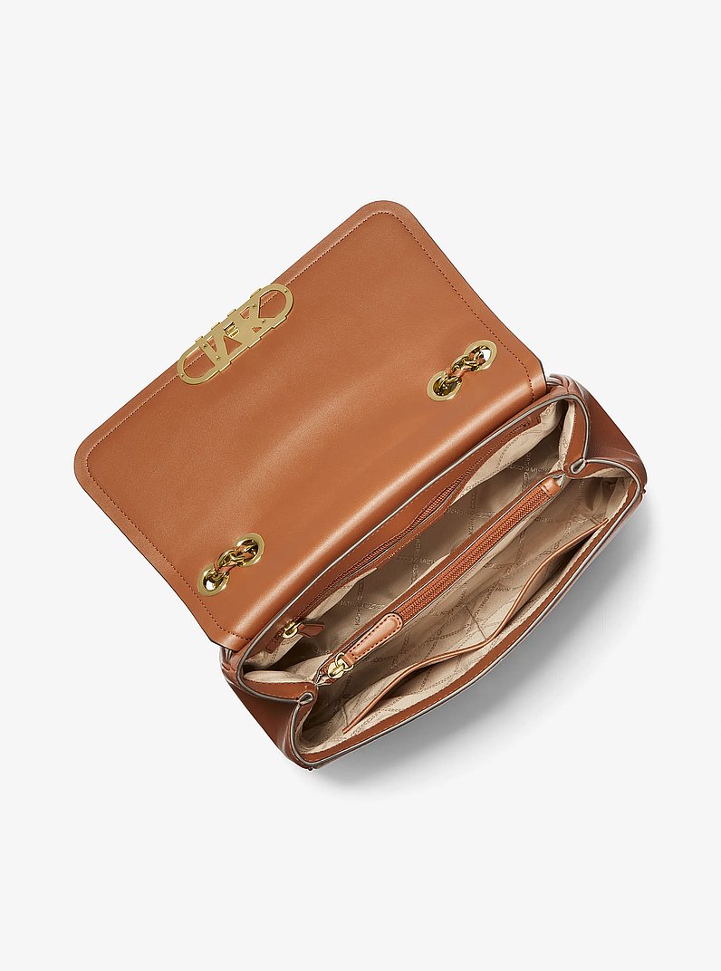 Borsa a spalla Parker extra-large in pelle in CUOIO | Michael Kors