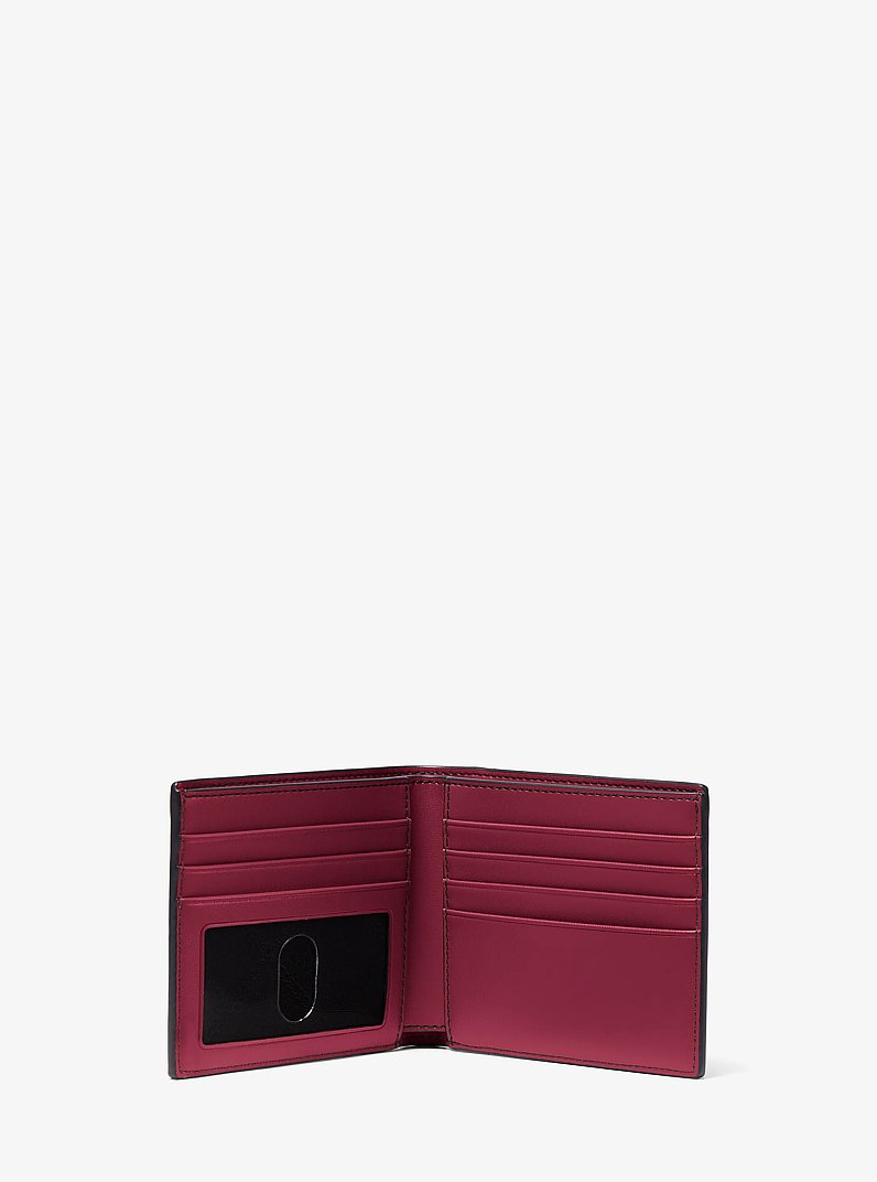 Hudson Pebbled Leather Billfold Wallet in MULBERRY | Michael Kors