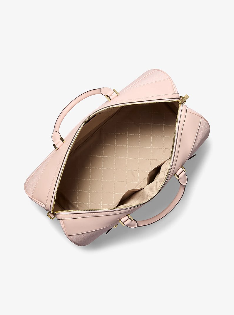 Jet Set Travel Extra-Large Signature Logo Duffel Bag in LT POWDER BLUSH | Michael Kors