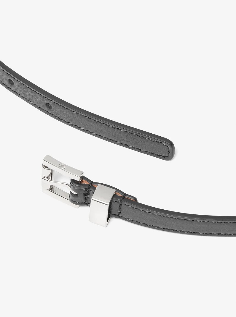 Kate Leather Belt  in NEGRO | Michael Kors
