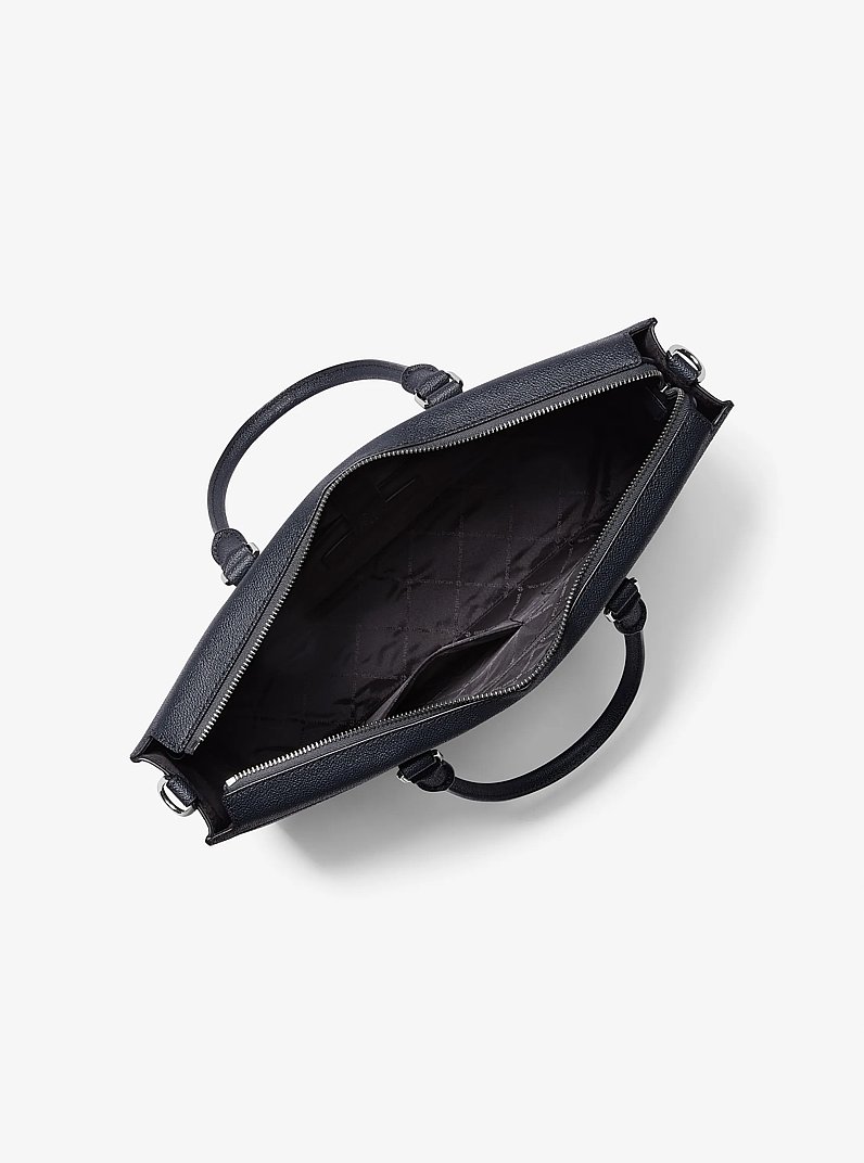 Cooper Signature Logo Briefcase in ADMRL/PLBLUE | Michael Kors