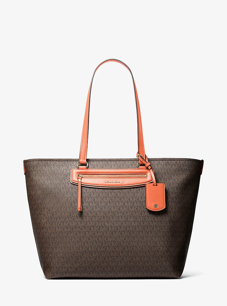 Borsa tote Jet Set Travel extra-large con stampa logo in MIMOSA | Michael Kors
